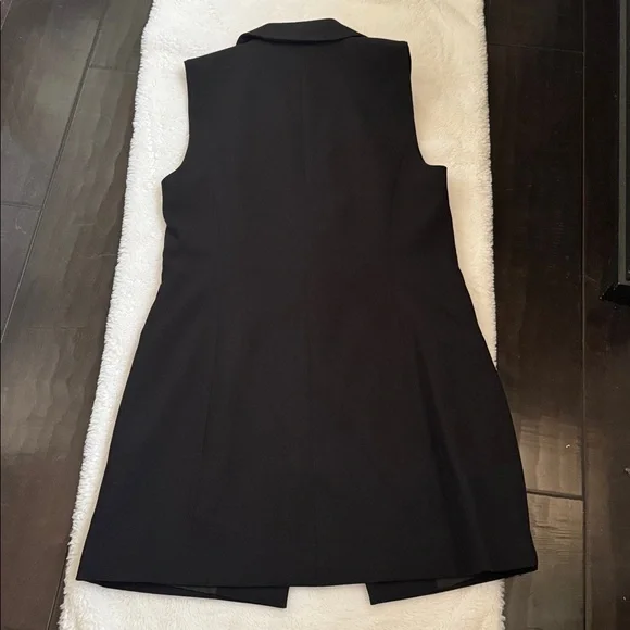 Cynthia Rowley Black Sleeveless Blazer Vest Size S - Picture 10 of 10